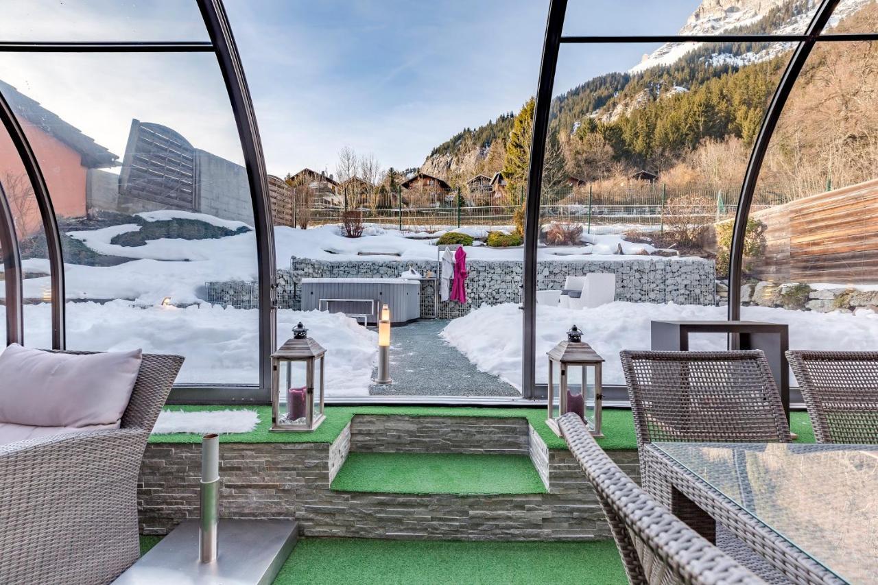 Les Edelweiss Mont-Blanc - Gite Classe 3 Etoiles Passy  Exterior foto